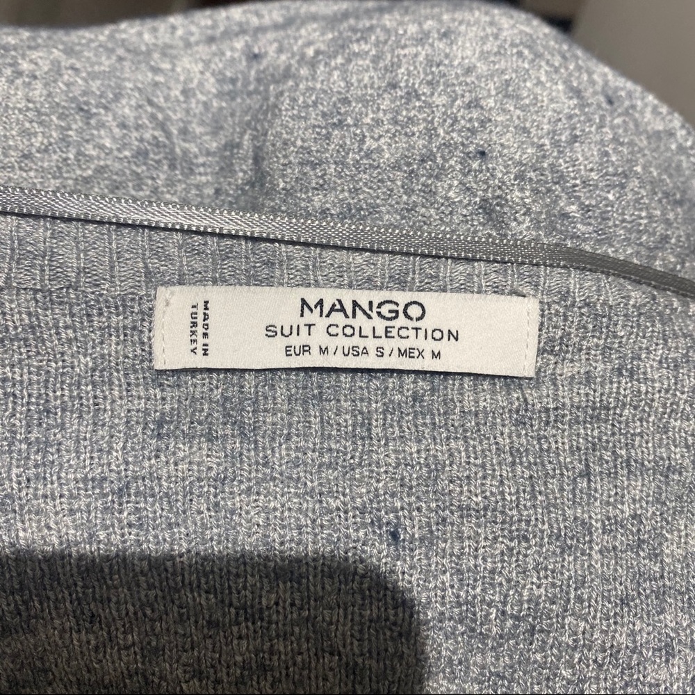 🐑 MANGO GREY KNIT CARDIGAN SWEATER! - Picture 7 of 9